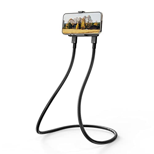 Cell Phone Holder, Universal Stand, Flexible Mount, Black