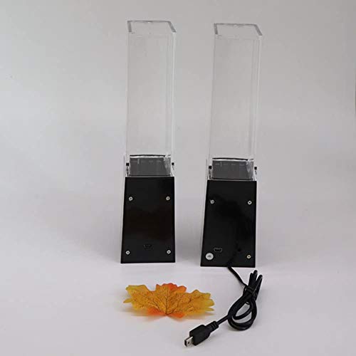 Colorful LED Water Speaker with Fountain Light Show Sound for PC, MP3 Player, Laptops, Smartphone Black