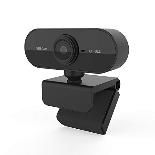 Full HD 1080P Webcam, with Noise Reduction Microphone, Plug and Play USB Webcam, Live Streaming Camera, for Laptop/PC/Mac, Online Learning, Video Calling and Conferencing