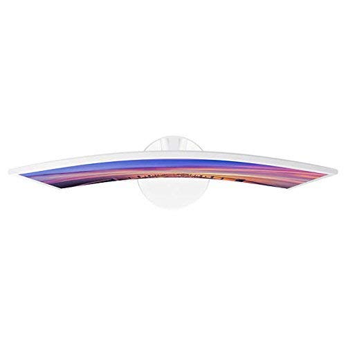27in White Super-Slim Curved 1080p LED Monitor, 1920 x 1080 Resolution (Renewed)