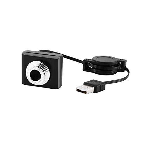300,000 Pixels Mini Webcam HD Web Computer Camera Suitable for Desktop Laptop USB Convenient Plug and Play, Black