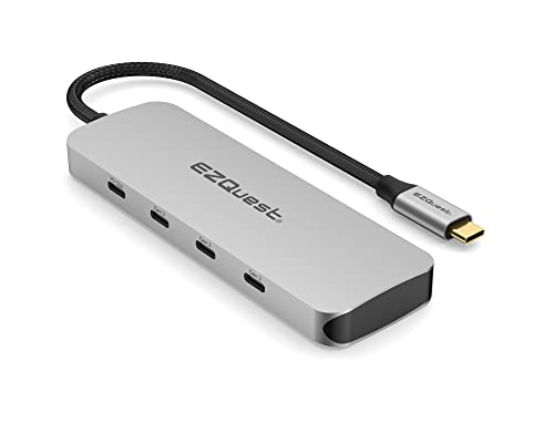 USB-C Gen 2 Hub Adapter 7-Ports - 3X USB-C 10Gbs Gen 2, 3X USB 3.0 5Gbs Ports, and 1X USB-C Power Delivery 3.0 with 5Gbs Data