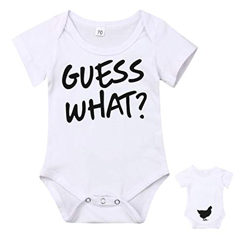 I was Daddy s Fastest Swimmer Unisex  Baby Girls Boys White Letter Bodysuit Romper Tee Tops Playsuit Outfits  A-Guess What, 0-3M