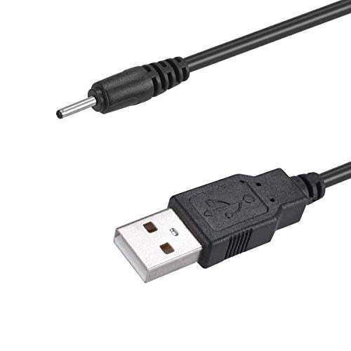 USB to DC 2.0mm Cable, USB 2.0 Type A Male to DC 2.0mm x 0.6mm 5 Volt DC Barrel Jack Power Adapter Connector Charging Cable