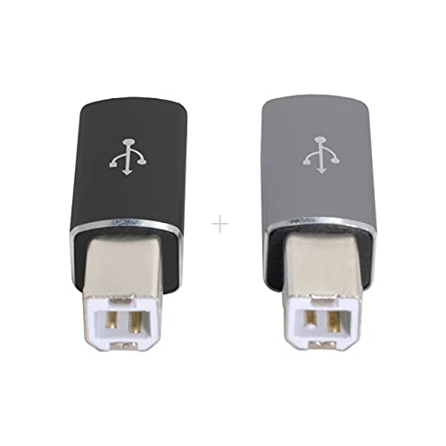 Two USB-C to MIDI adapters for musical instruments