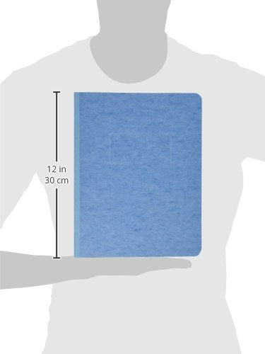 Light Blue Side Bound Report Cover with Reinforced Hinge