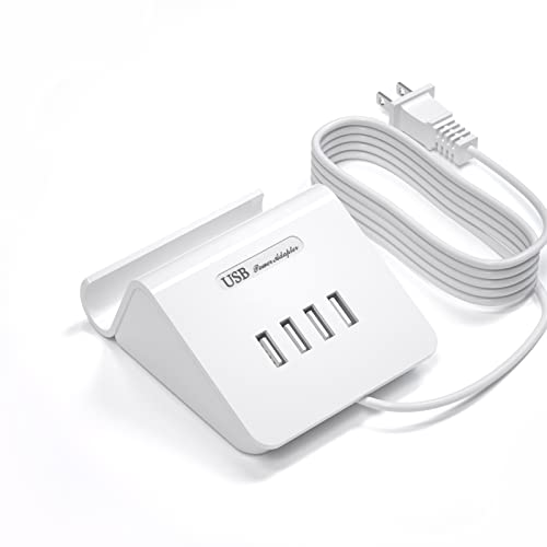 USB Charging Station 25W with 4 Ports and Phone Stand