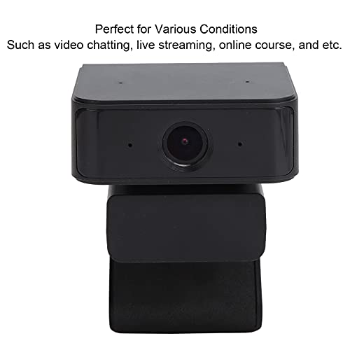 PC Webcam, USB 2.0 1080P HD Video Web Camera with Noise-Cancelling Microphone, 360 Free Rotation, Plug and Play, Suitable for Video Chatting, Video Conferencing etc.