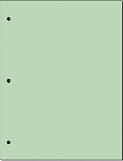 Green 20 lb. Color Paper with 3-Hole Punch, 500 Sheets