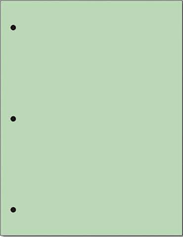 Green 20 lb. Color Paper with 3-Hole Punch, 500 Sheets
