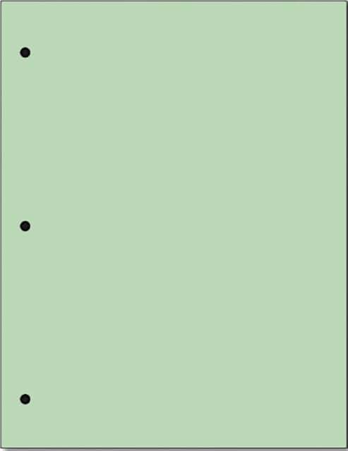 Green 20 lb. Color Paper with 3-Hole Punch, 500 Sheets