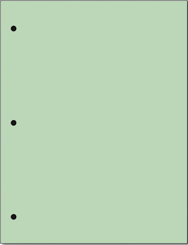 Green 20 lb. Color Paper with 3-Hole Punch, 500 Sheets
