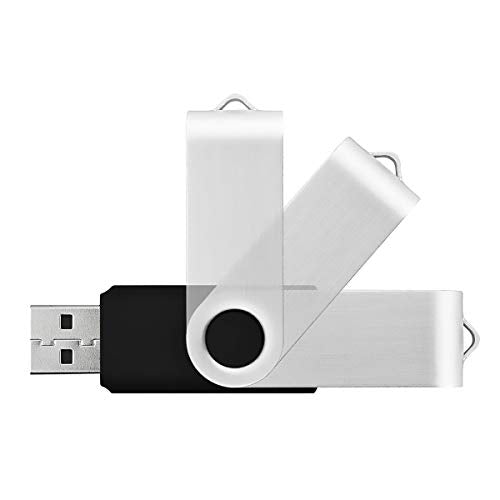10 Pack 8GB USB Flash Drive Flash Drives USB 2.0 Thumb Drive Memory Stick Zip Drives Bulk (8GB, 10 Pack, Black)