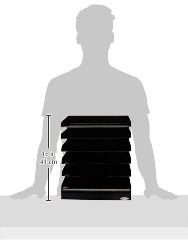 Six-Shelf Steel Desk Organizer for Office and Classroom