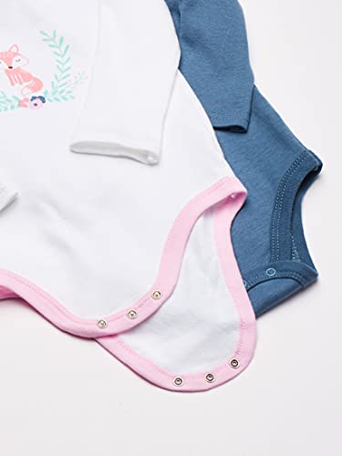 Uni   Cotton Long-Sleeve Bodysuits Woodland Fox, 3-6 Months