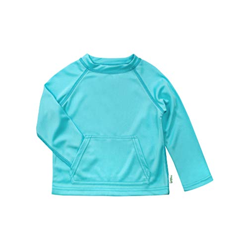 i Play. Baby Breatheasy Sun Protection Shirt, Light Aqua, 6-12 Months