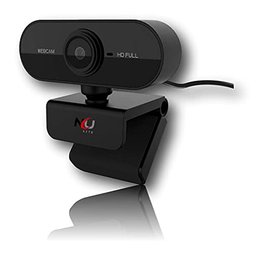 NU LITE Super HD1080 Plug & Play Super Quality Small Webcam Auto Focus Built in Mic Image Stabilization