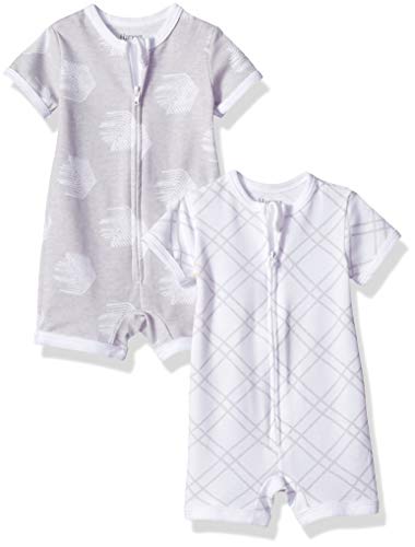 Ultimate Baby Zippin 2 Pack Rompers, Grey Fun, 18-24 Months