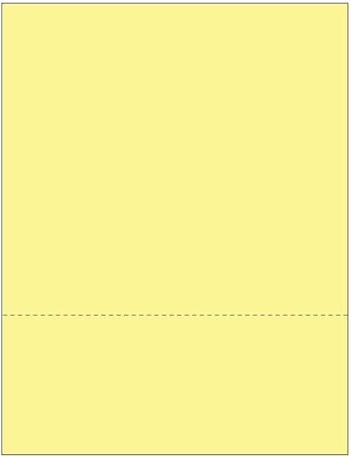 Perforated 8.5x11 Paper, 20/50 lb, 75 GSM, Various Colors and Perforations