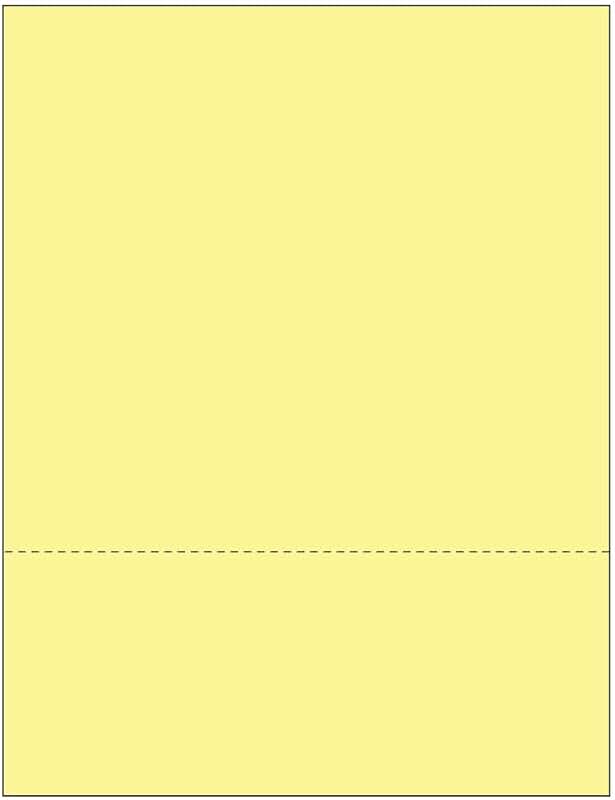 Perforated 8.5x11 Paper, 20/50 lb, 75 GSM, Various Colors and Perforations