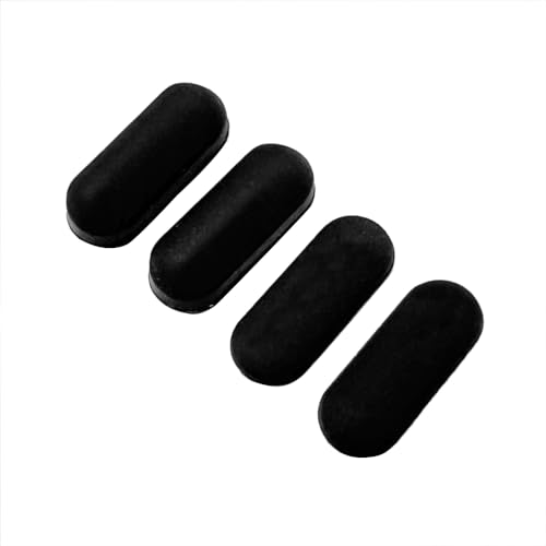 Set of four rubber feet for laptop bottom covers