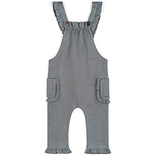Cotton Ruffle Overall (3-6 Months, Denim)