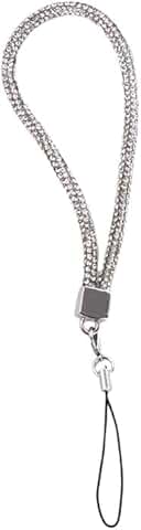 Silver Phone Wrist Chain and Keychain Accessories