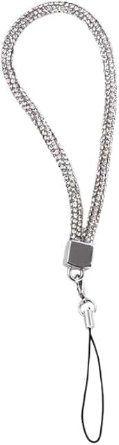 Silver Phone Wrist Chain and Keychain Accessories