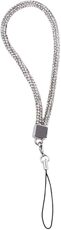 Silver Phone Wrist Chain and Keychain Accessories