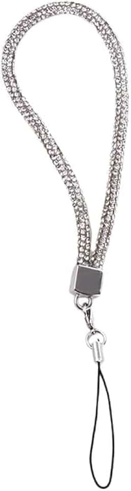 Silver Phone Wrist Chain and Keychain Accessories