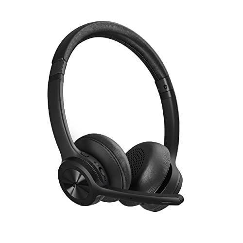Bluetooth Headphones V5.0, Wireless Headphones with Noise Cancelling Microphone, On Ear Wireless Headset for Cell Phones Laptop Computer
