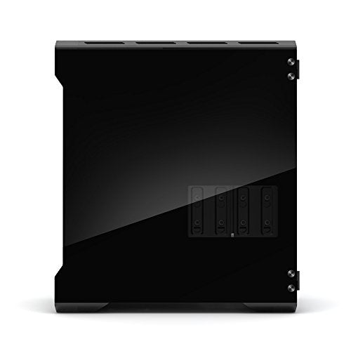 (PH-ES314ETG_BK) EVOLV mATX Tempered Glass Edition Aluminum Exterior RGB LED Illumination Micro Tower Case, Black