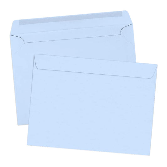 Baby Blue 9x12 Booklet Envelopes, 50 Pack