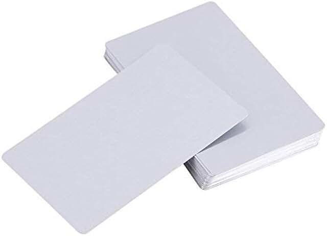 100 blank sublimation metal business cards