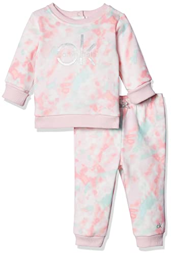 Baby Girls' 2 Pieces Jog Set, Parfait Print wash, 12M