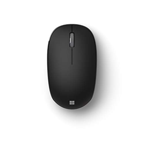 Bluetooth Mouse - Black. Comfortable design, Right/Left Hand Use, 4-Way Scroll Wheel, Wireless Bluetooth Mouse for PC/Laptop/Desktop, works with for Mac/Windows Computers