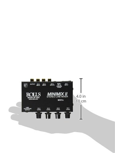 MX51S Mini Mix 2 Four-Channel Stereo Line Mixer
