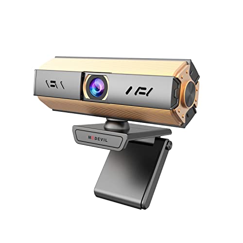 CC01 UHD 4K Mac Webcam, Video Calling Web Camera, 8MP HD Autofocus Light Correction, Computer Camera with Built-in Privacy Cover for PC/Mac/Laptop/MacBook, Zoom/Yutube/Skype