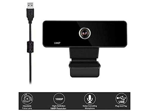 1080P USB Webcam With Built in Microphone - Plug and Play - AN810, Full-Wave HD Lens, 1/2.7 CMOM BSI, 80dB, 1080P, 1920 x 1080