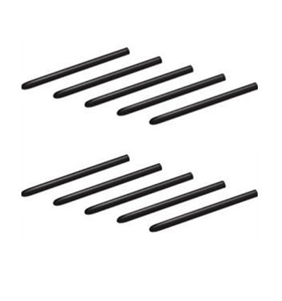 10 Pack Black Replacement Nibs for Wacom Bamboo & Intuos Pens