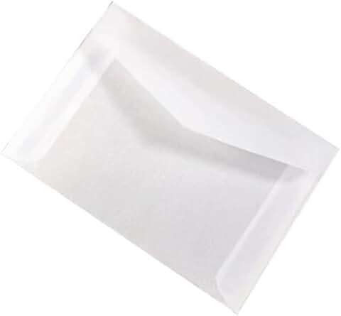 Semi-transparent sulfuric acid paper envelopes for cards and gifts