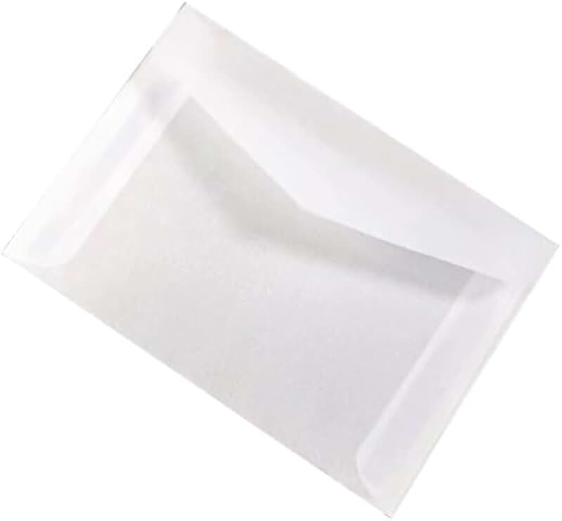 Semi-transparent sulfuric acid paper envelopes for cards and gifts