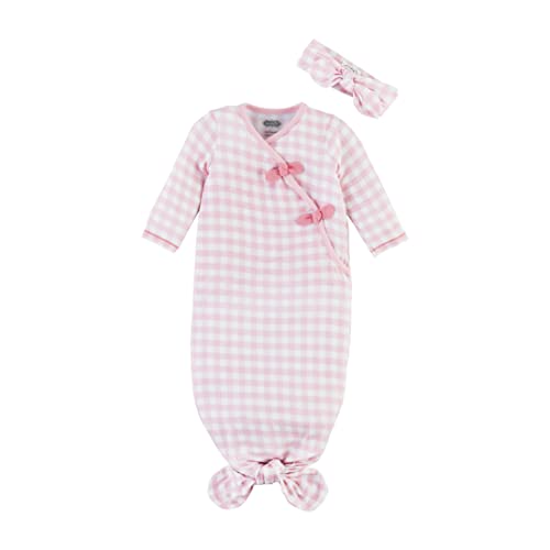 Gingham Bow Take-Me-Home Set, 0-3 Months