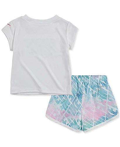 Baby Girls' Dri-Fit 2-Piece Shorts Set Outfit - Emerald, 18 Months