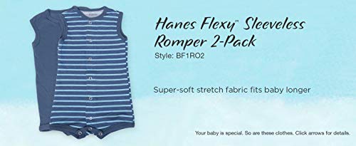 Ultimate Baby Flexy 2 Pack Sleeveless Rompers, Greens, 6-12 Months