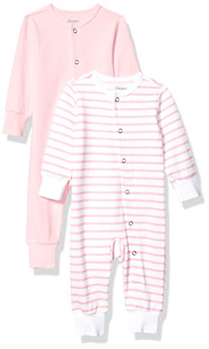 Ultimate Baby Flexy 2 Pack Sleep and Play Suits, Light Pink Stripe, 18-24 Months