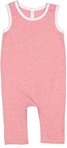 , Infant Harborside Melange Tank Romper, Mauvelous Melange,