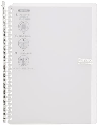 B5 Clear Refillable Ring Binder with Loose-Leaf Paper