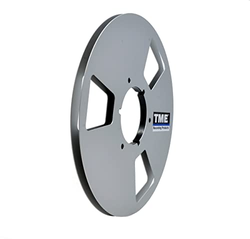 Open Reel Audio Aluminum Alloy Takeup Reel with Natural Stainless Steel Screws for 1/4 Inch Recording Tape by US Recording