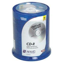 (R) CD-R Spindle, 700MB/80 Minutes, Pack Of 100